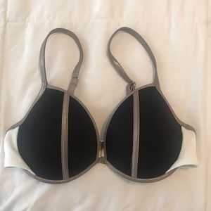 Victoria’s Secret swim black shiny taupe bikini